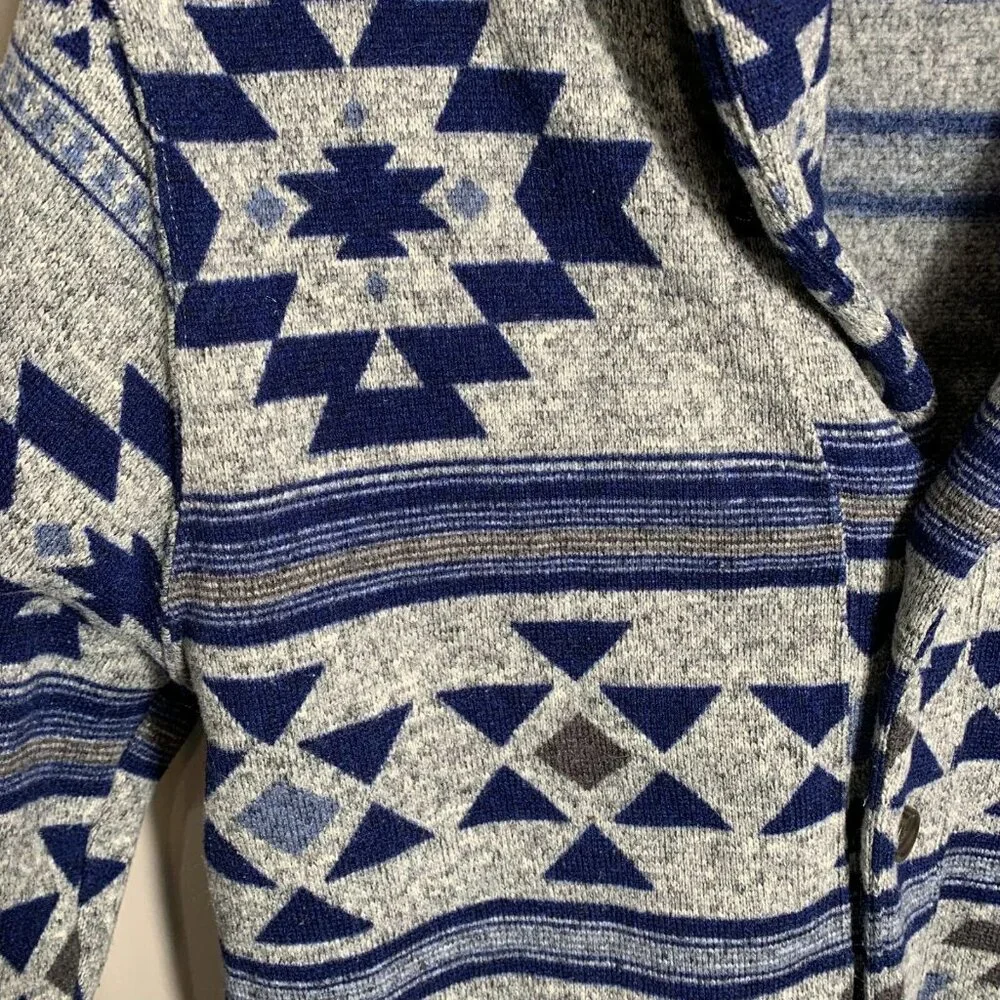 Levi's Southwestern Aztec Button Up Cardigan Shawl Sweater Multicolor Men's XL - Picture 2 of 9